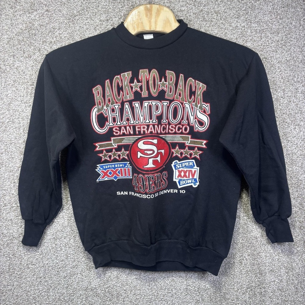 Vintage San Francisco‎ 49ers Sweatshirt Mens XL Black NFL Football US Sweats 90s